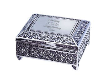 engraved jewelry box etsy