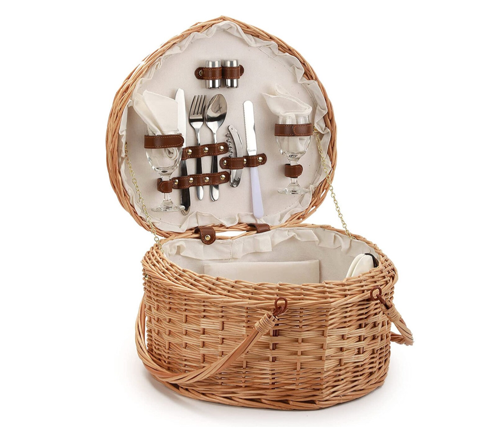 Personalized Heart Picnic Basket Engraved Custom Personalized Etsy