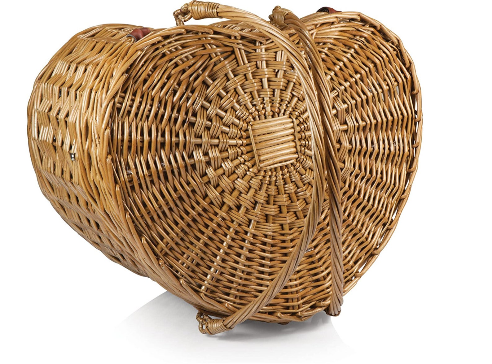 Personalized Heart Picnic Basket Engraved Custom Personalized Etsy