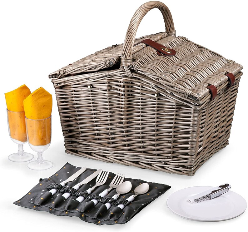 Personalized Picnic Basket Engraved Monogrammed Luxury Picnic Etsy