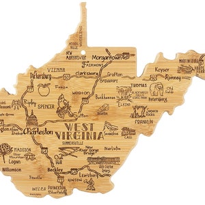 West Virginia CUSTOM State Shaped Cutting Board and Charcuterie-Gifts For Her/Him-Housewarming Gift-Custom Gifts For Family/Friends image 3