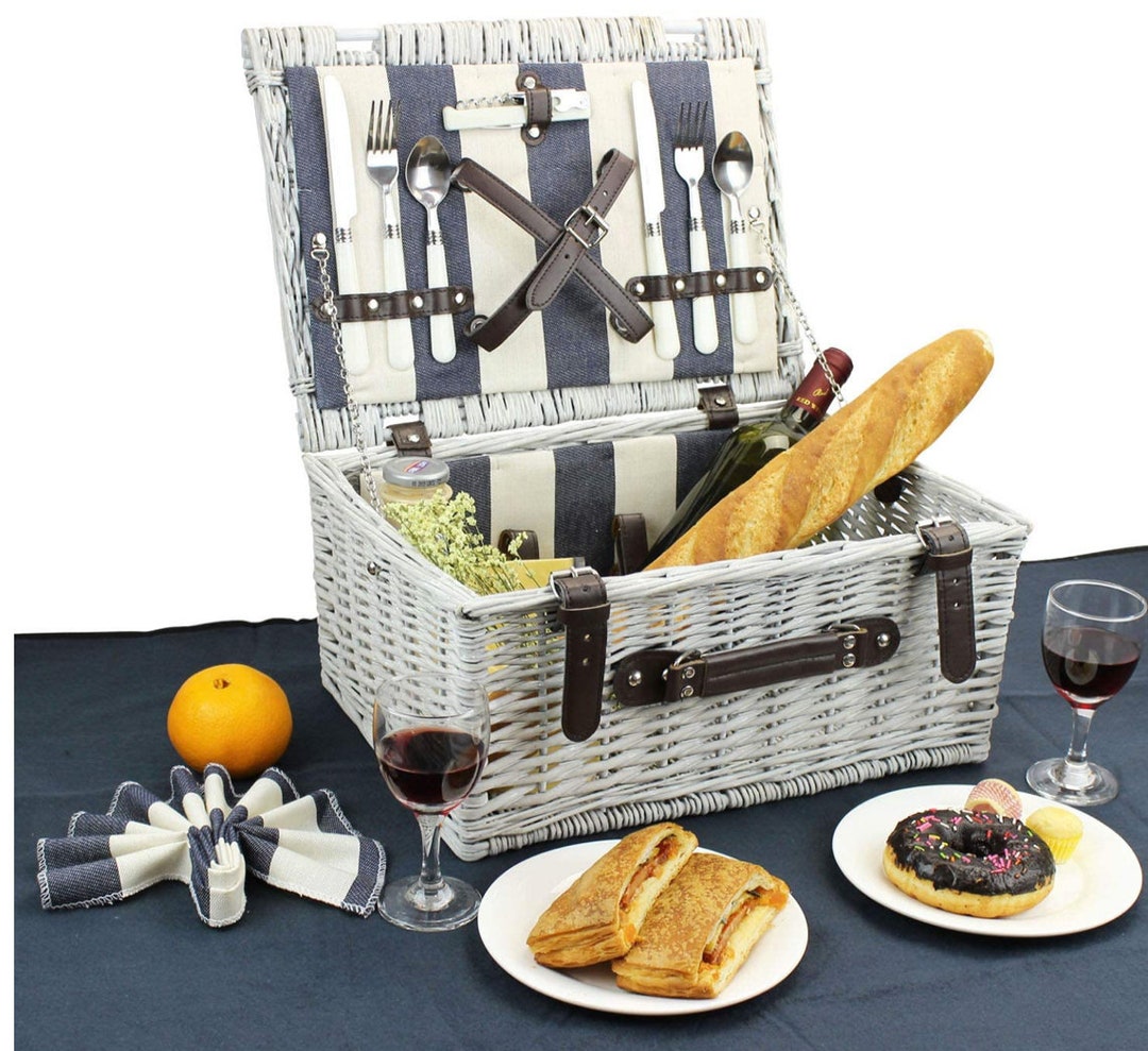 Personalized Picnic Basket for 2 Persons With Waterproof - Etsy