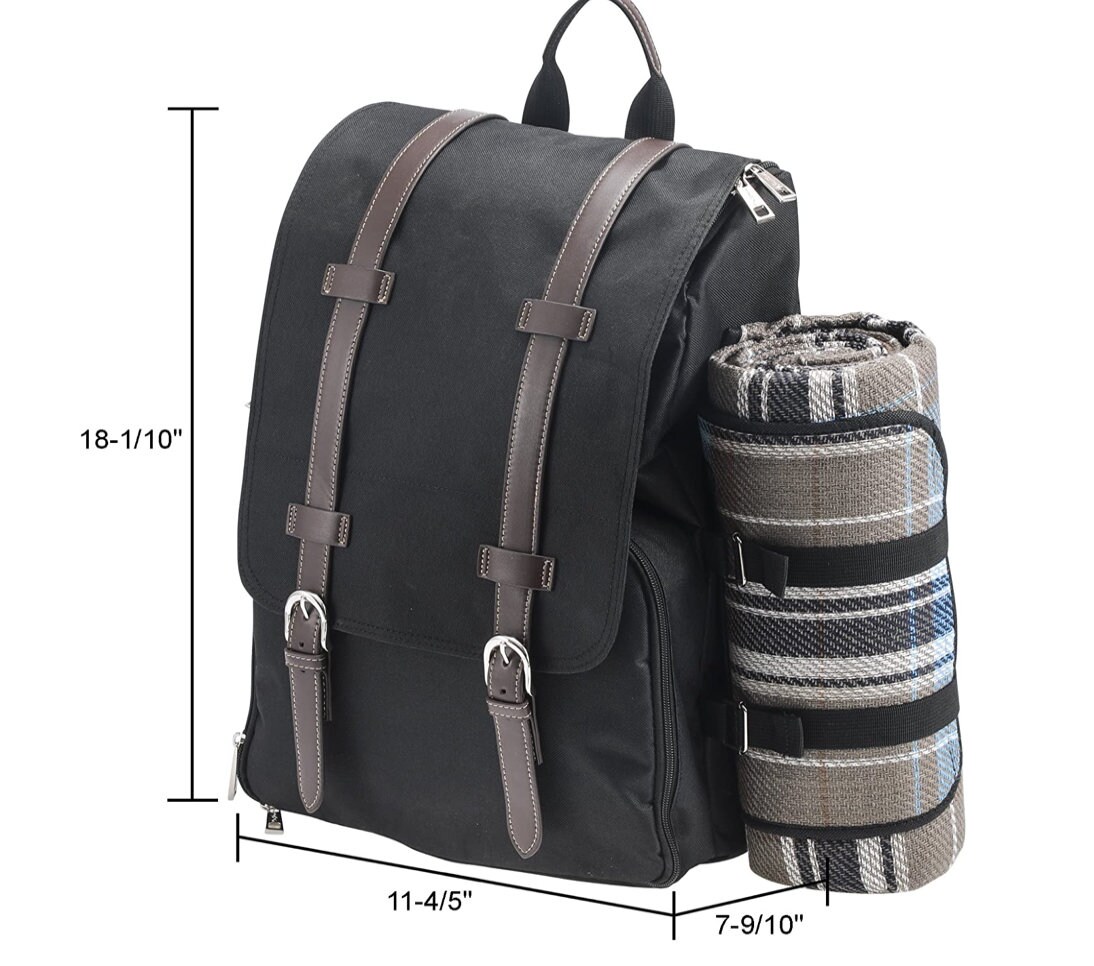 Personalized Luxury Picnic Backpack for 4 Picnic Basket Etsy