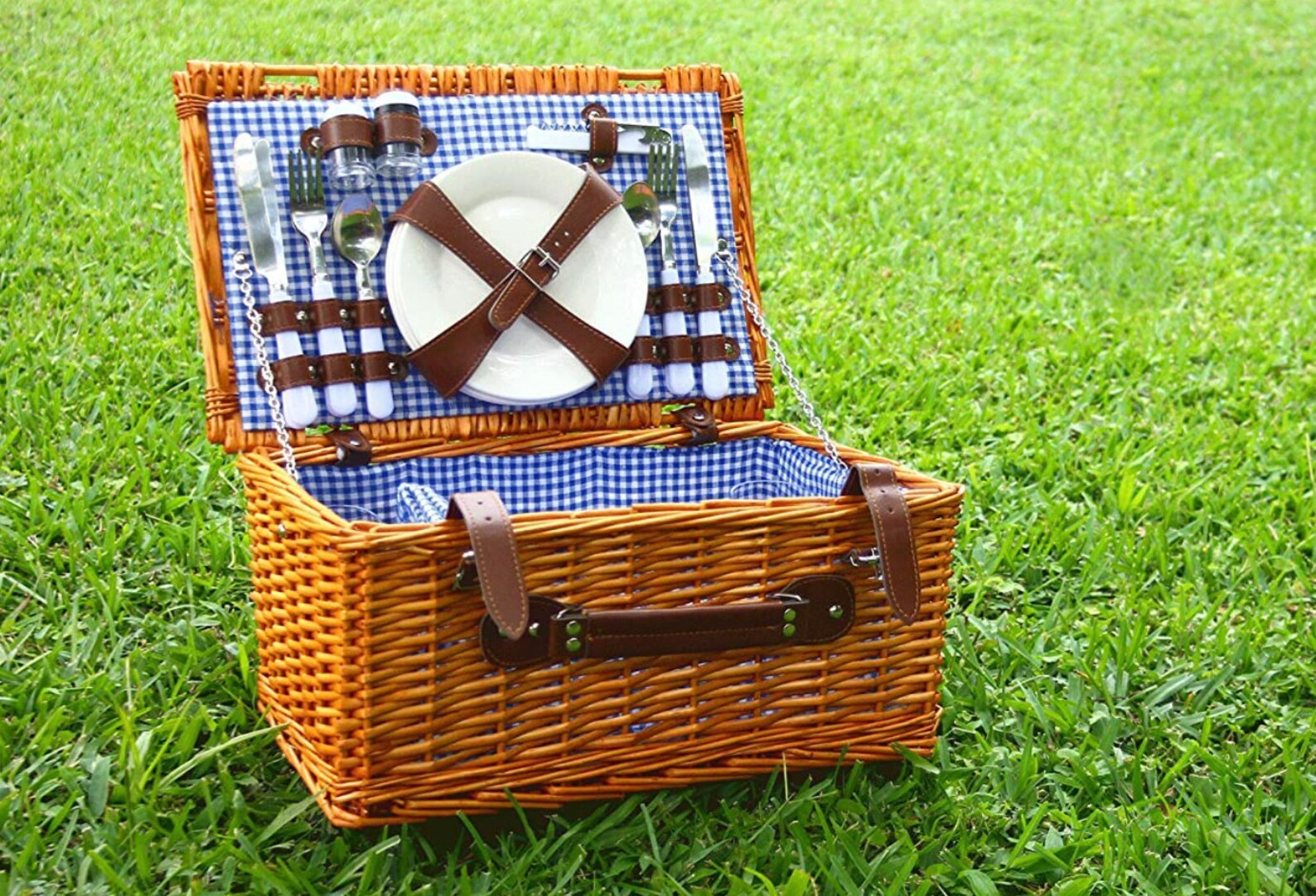 Personalized Picnic Basket for 4 Person Picnic Set Folding Etsy