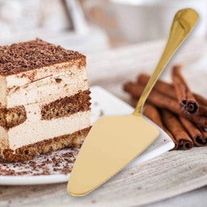 Personalized Small Cake Server Pie Server Gold Wedding Cake Serving Custom Cake Cutter Pie Lifter Server Family Birthday Anniversary