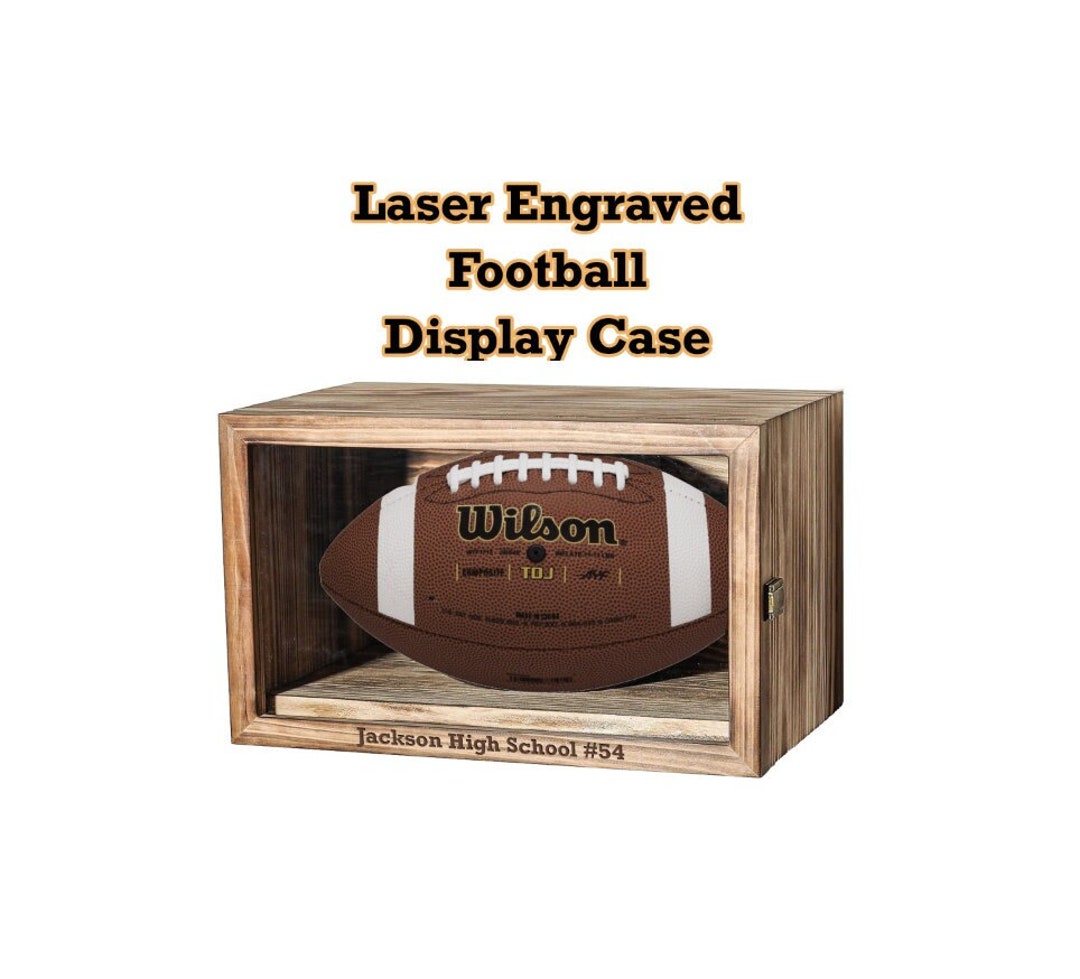 Custom Football Display Case Gift for Team Player Gift for Etsy