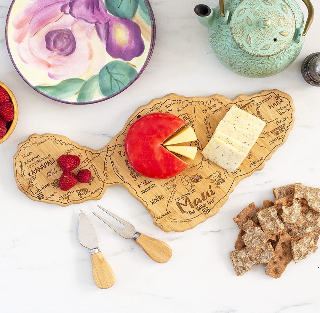 Maui CUSTOM Shaped Cutting Board and Charcuteriegifts for Her/him