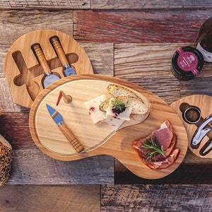 Personalized Golf Cheese Wood Cutting Board Gift With Utensils Golfer Sports Gift Wedding Housewarming Holiday Gift Fathers Day Golf Gift image 3