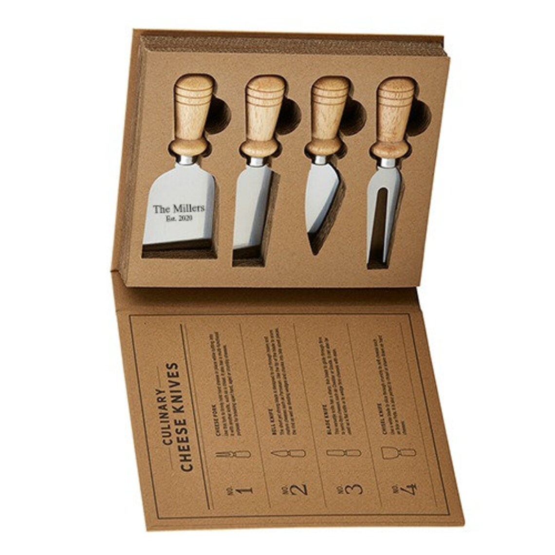 Engraved Cheese Knives Utensils Set Hostess Gift Holiday Etsy