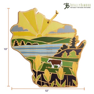 Wisconsin CUSTOM State Shaped Cutting Board and Charcuterie-Gifts For Her/Him-Housewarming Gift-Custom Gifts For Family/Friends image 7