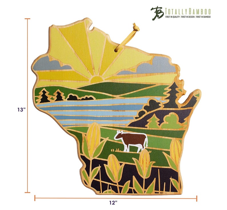 Wisconsin CUSTOM State Shaped Cutting Board and Charcuterie-Gifts For Her/Him-Housewarming Gift-Custom Gifts For Family/Friends image 7