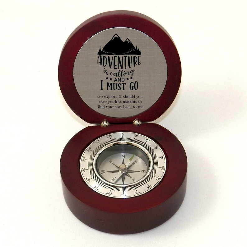 Personalized Compass Gift Adventure Theme Graduation Gift Etsy