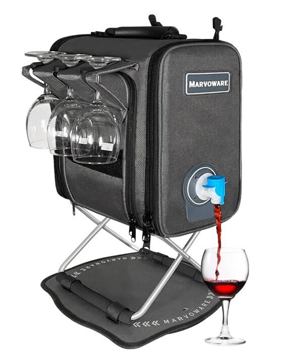 Customized Beverage Cooler Bag Wine Tote Bag With 360 Degree