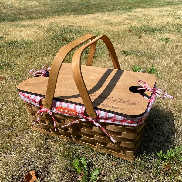 Picnic Basket Table Etsy