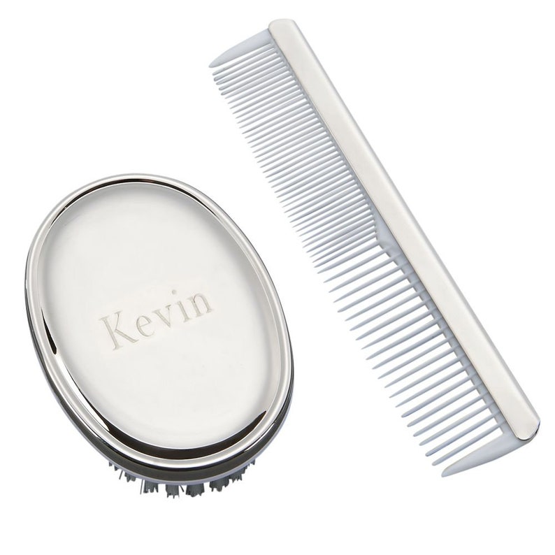 personalized baby brush and comb set