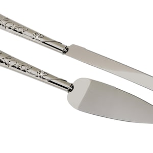 Cake and Server Set- Love Set- Gift for newlyweds, Gift for wedding ceremony, Cake cutting ceremony gift, Engraved Cake server and knife