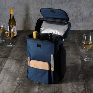 Personalized Wine Cheese Portable Picnic Set Personalized Cheese Board Corkscrew Cheese Picnics Foodie Gift Wine Lovers Insulated Wine Tote