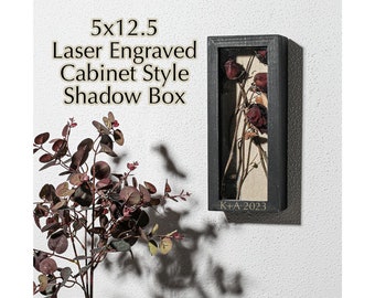 Wooden Shadowbox, sympathy gift, memorial gift, wedding gift idea, shadow box for pets, shadow box for home decor, custom newlywed gift