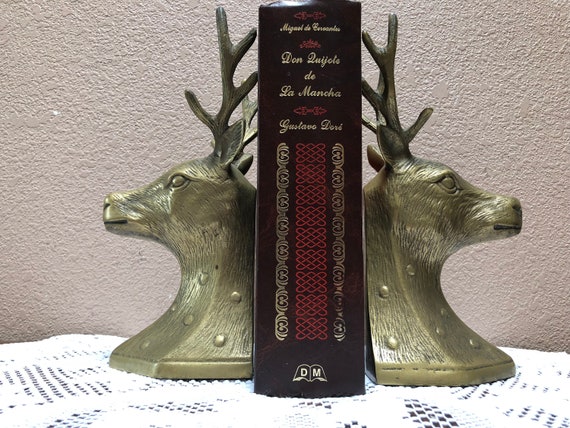 brass deer head