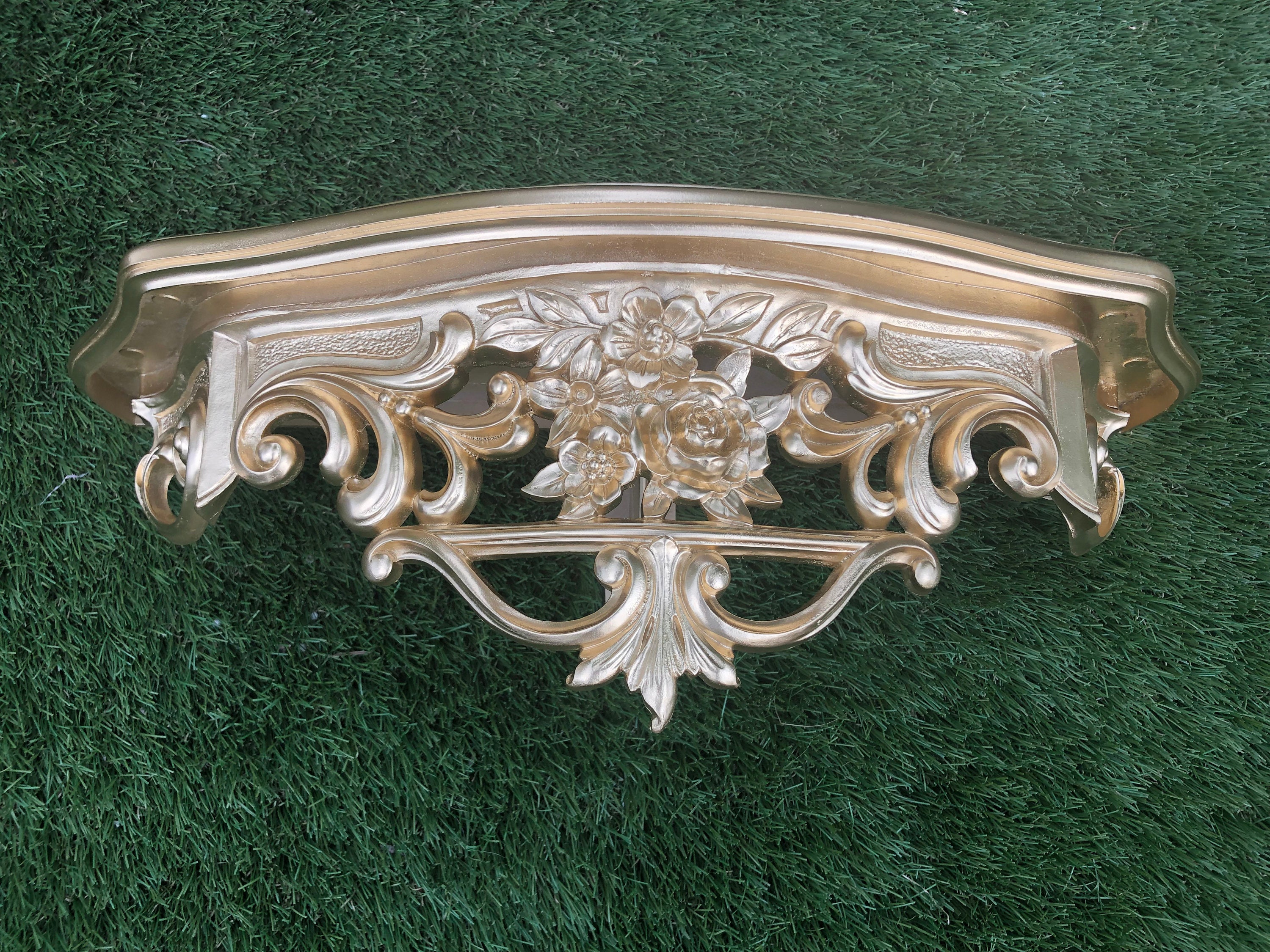 GOLD WALL SHELF, Gold Display Shelf, Wall Shelf Home Decor - Etsy