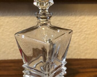 EXTRA TALL CRYSTAL Decanter, Tall 24% Lead Crystal Liquor Bottle, Fine Grand Lead Crystal Decanter