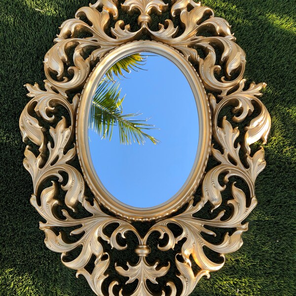 Large Gold Mirror Etsy