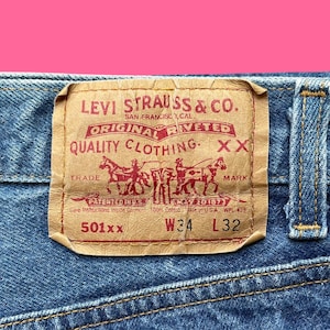 Vintage Levis 501 33x30 Jeans – USA Made, Bleach Pattern