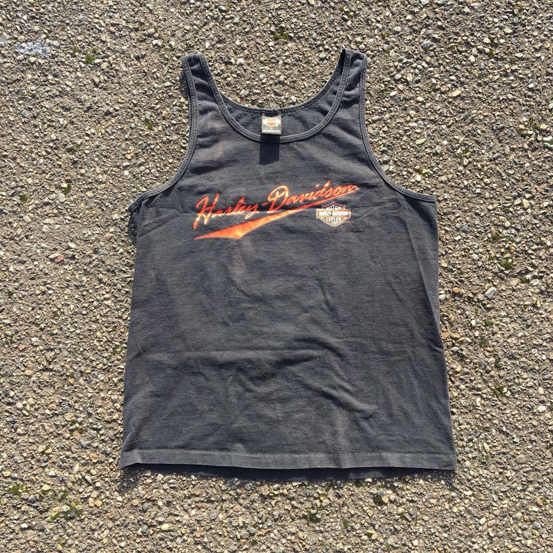 1997 Harley Davidson Tank Top Harley Tank Streetwear Biker Motorcycle Medium Fashion Clothes Vintage Tee Vintage Clothing