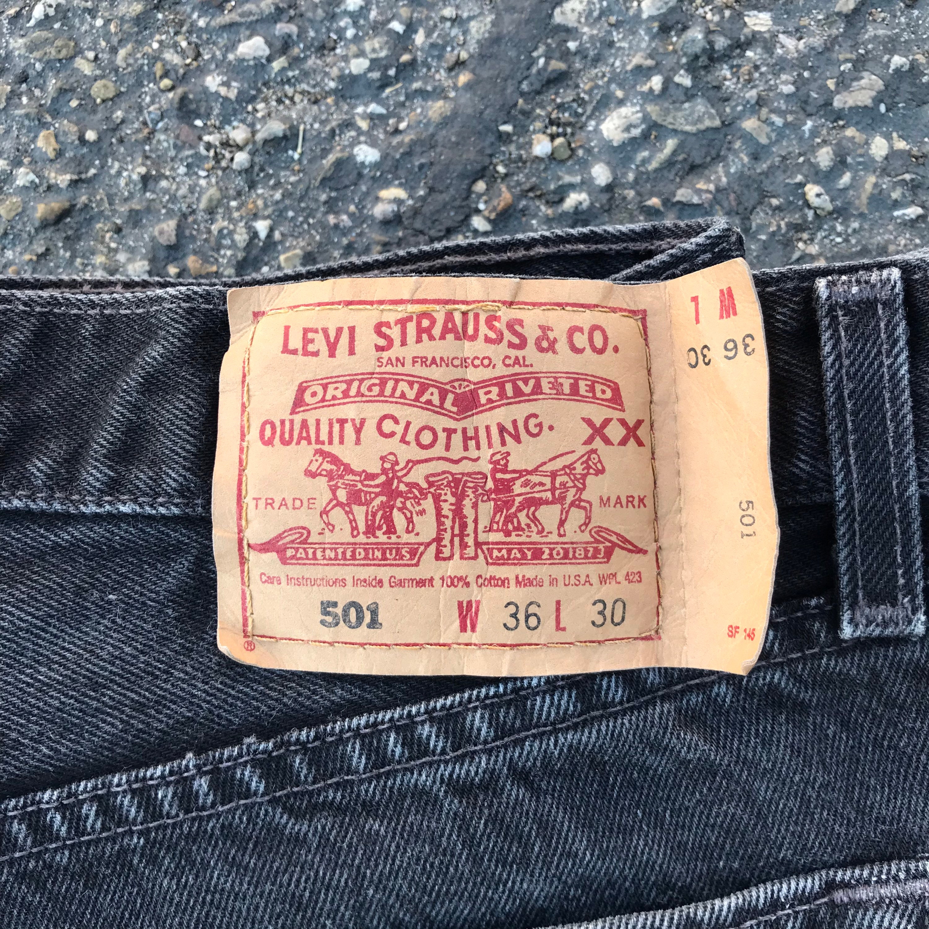 Black Levis 501 36x30 Made in USA Levis 36 Vintage Clothing - Etsy Ireland
