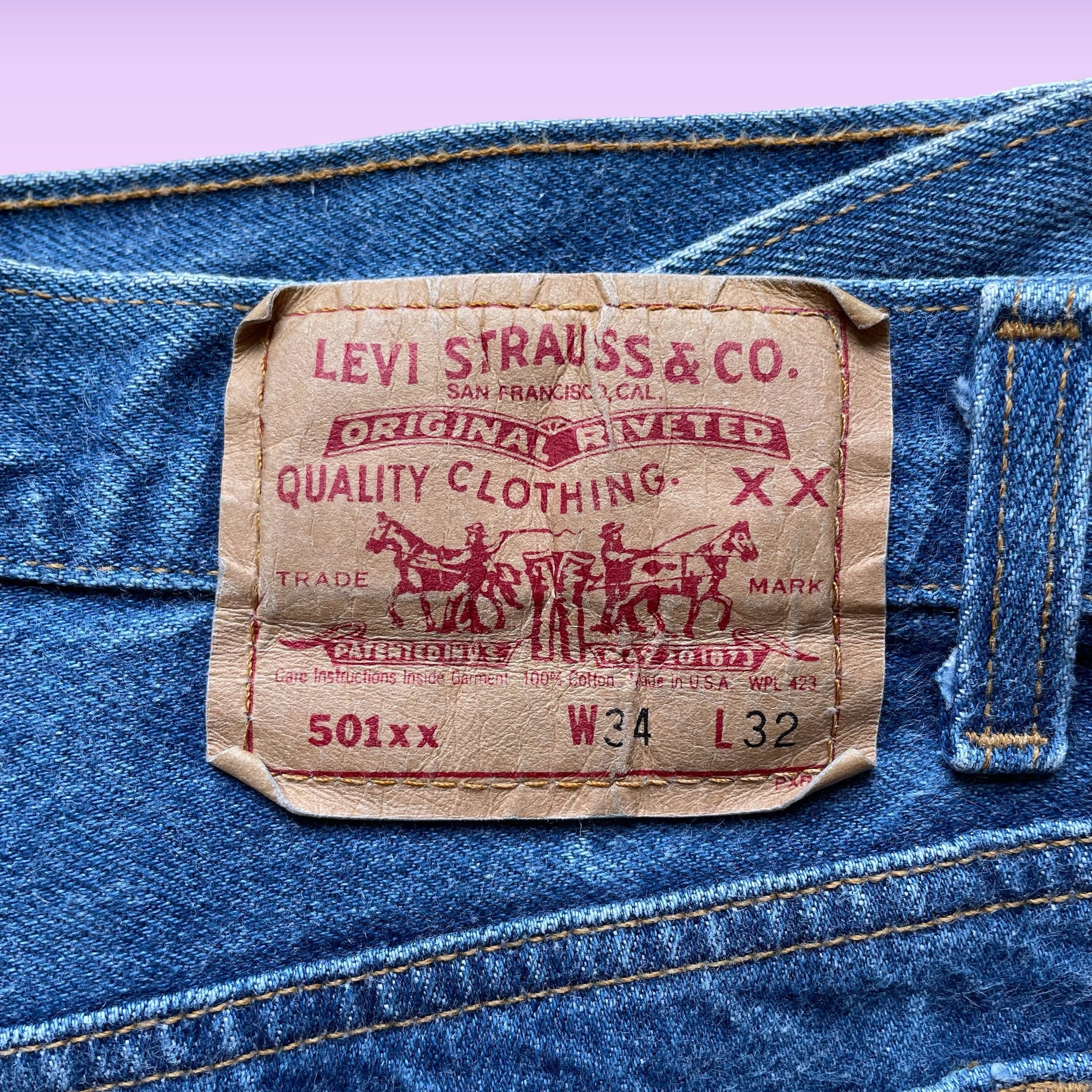Levis 501 Bleached - Etsy