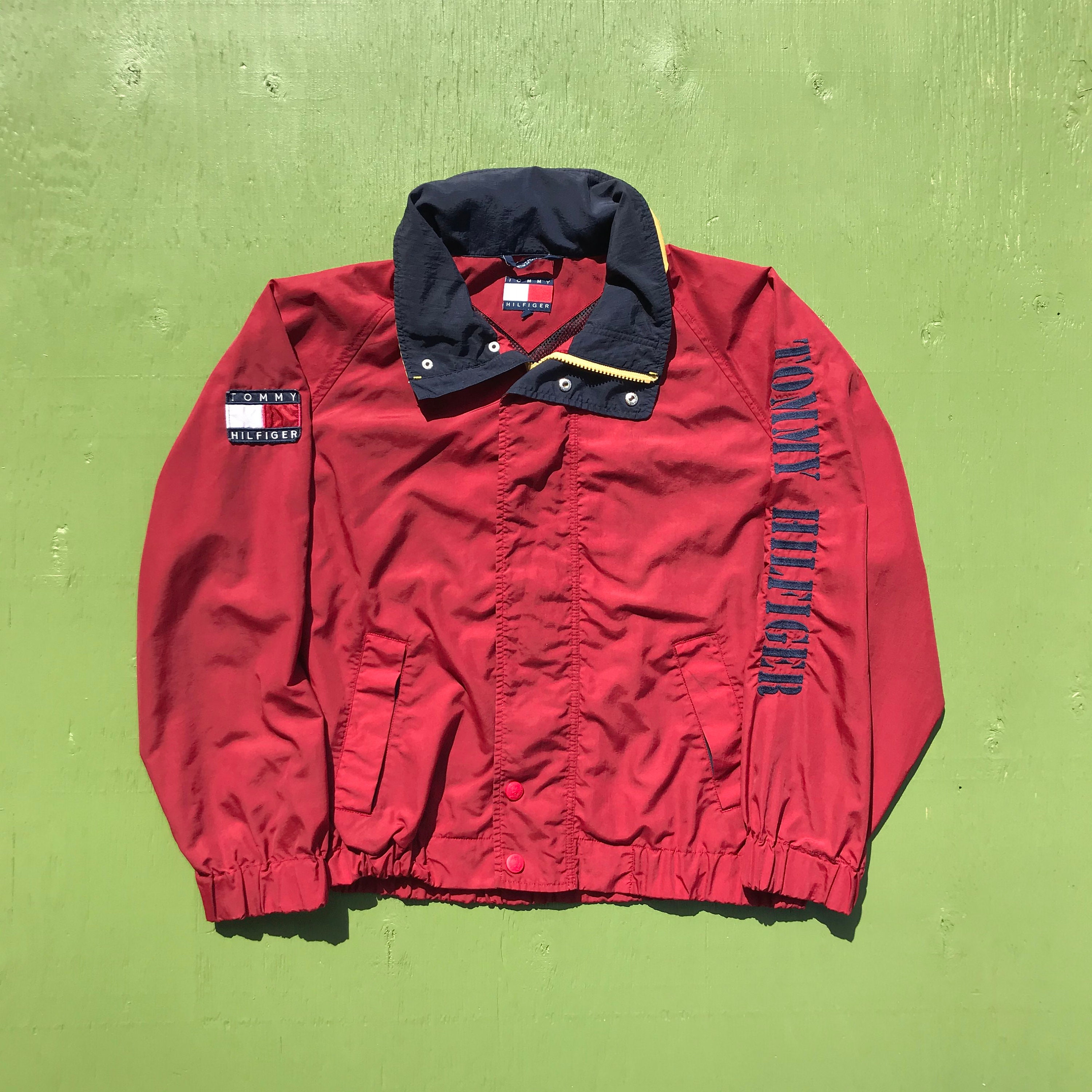 tommy hilfiger spellout jacket