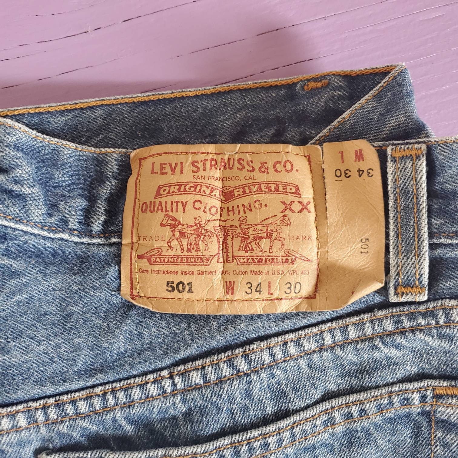 Vintage 90s 33 X 25 Levis 501 Made in USA Levis Vintage - Etsy