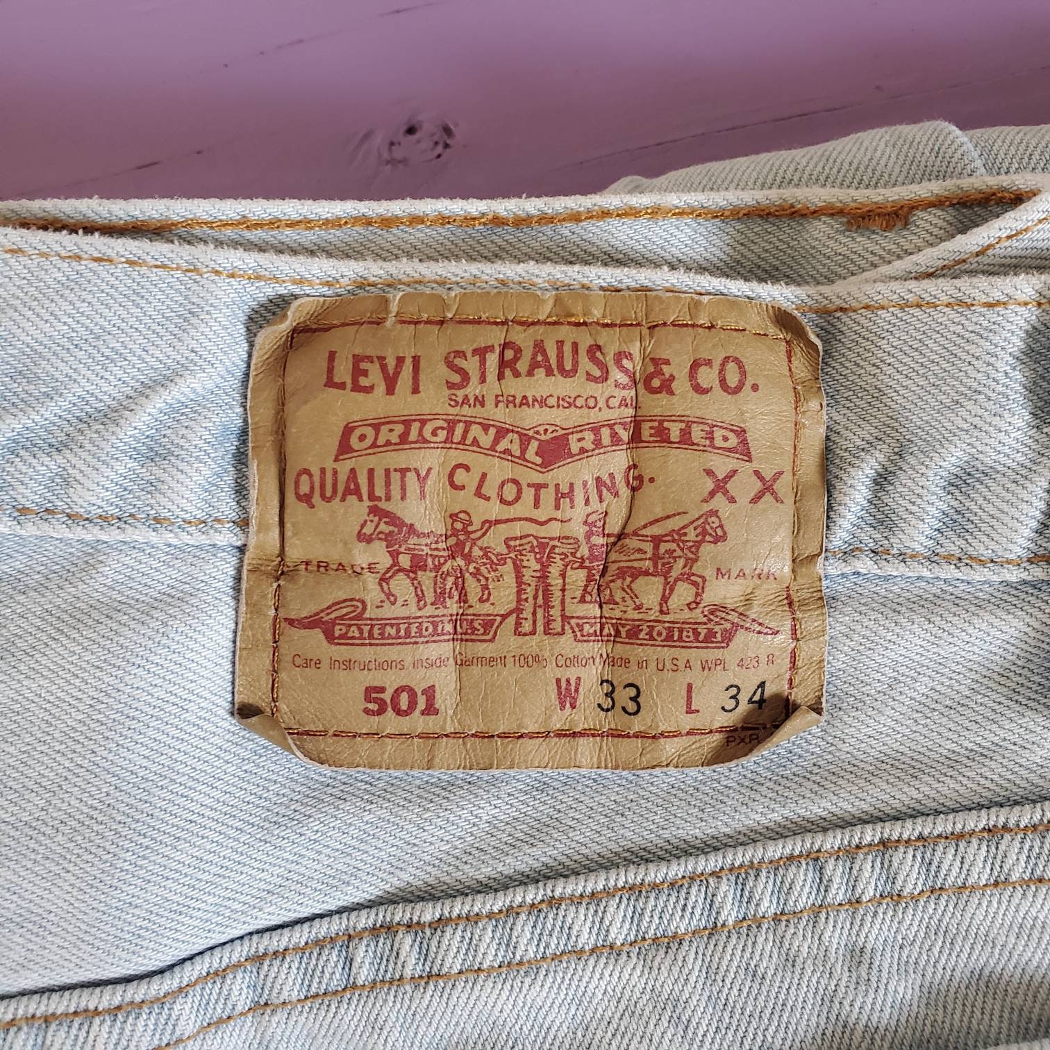 Vintage 90s Levis 501 33 X 34 Made in USA Levis Vintage - Etsy
