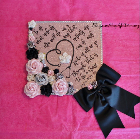 Party Décor ReadyToShip Graduation Cap Topper Nursing Graduation Cap