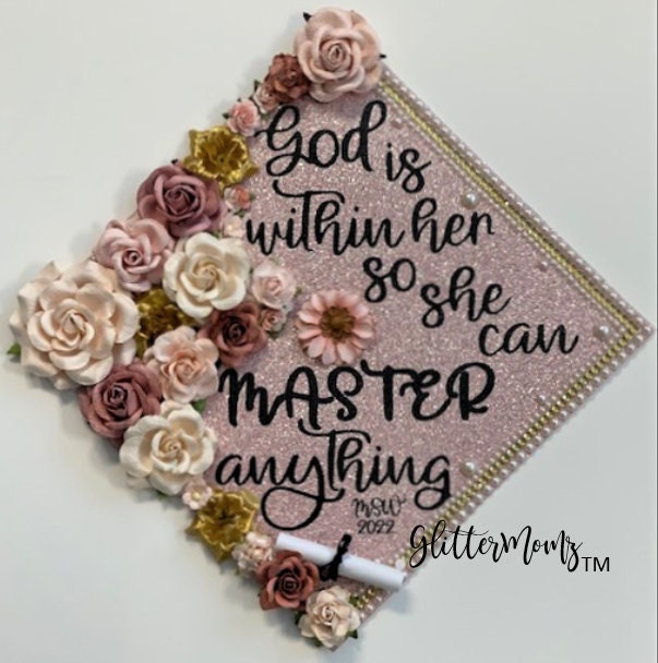 Graduation Cap Decoration God is Within 