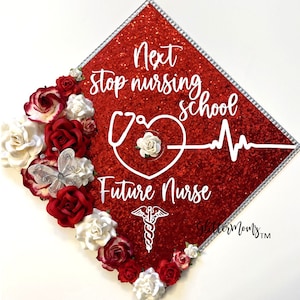Graduation Cap Topper Custom Next Stop Nursing School