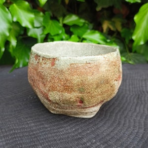 Handmade Kurinuki Tea Bowl , Tea Cup, OOAK