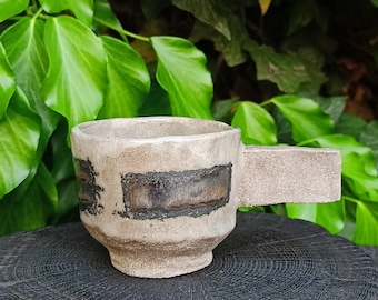 Ceramic Espresso Cup, Tea Cup, Sake Cup,Handmade  one of a kind, OOAK