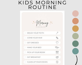 Morning Routine | Morning Routine Chart for Kids