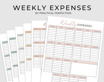 Weekly Budget Planner Printable | Finance Planner Printable | Budget Printable