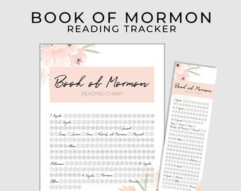 Book of Mormon Reading Chart | Book of Mormon Reading Tracker
