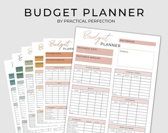 Budget Planner Printable | Finance Planner Printable | Monthly Budget Printable