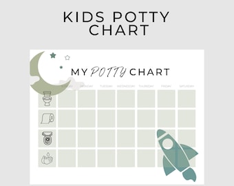 Printable Potty Chart | Reward Chart | Potty Training Chart