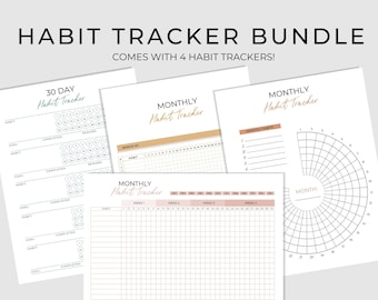 Monthly Habit Tracker Printable | 30 Day Habit Tracker