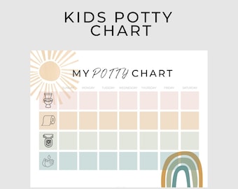 Printable Potty Chart | Reward Chart | Potty Training Chart