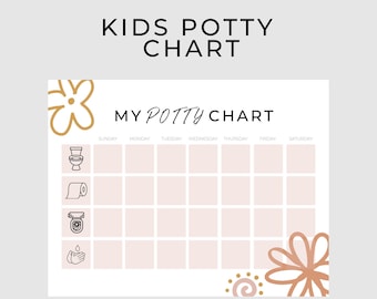Printable Potty Chart | Reward Chart | Potty Training Chart