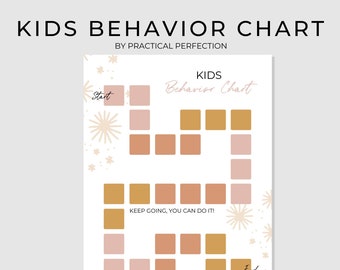 Kids Behavior Chart | Star Chart | Homeschool Chart | Reward Chart