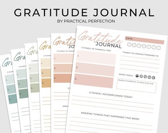 Gratitude Journal Printable | Daily Gratitude Tracker