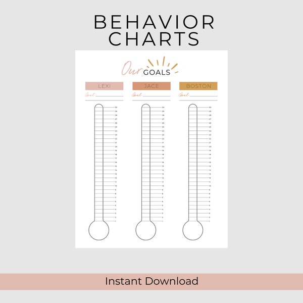 Behavior Chart - Etsy