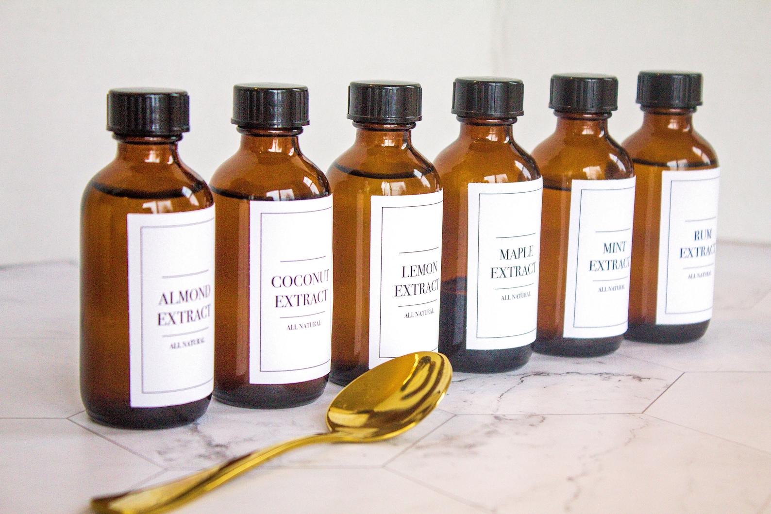 SET of 30 Baking Extract Labels INSTANT DOWNLOAD Baking Etsy
